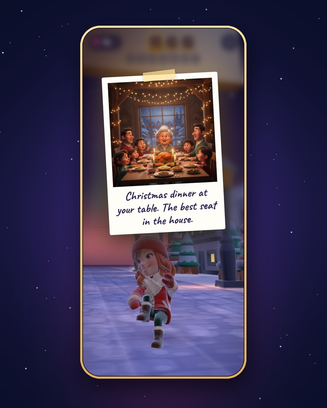 Demo game, Grandma (family demo): Your memory photos in the game (AI sample photos)