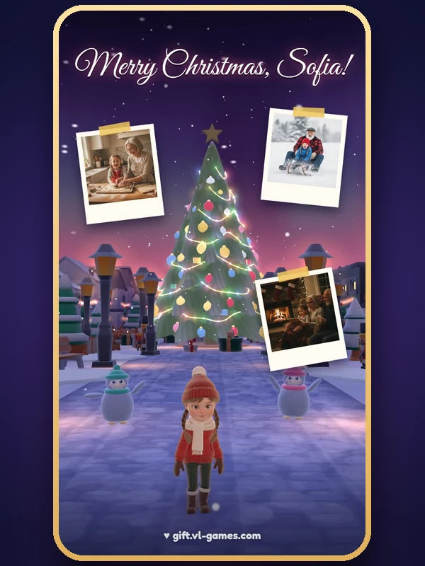 Demo game, Sofia, from Grandma & Grandpa (grandparents demo): The 15-second vertical story video on a phone