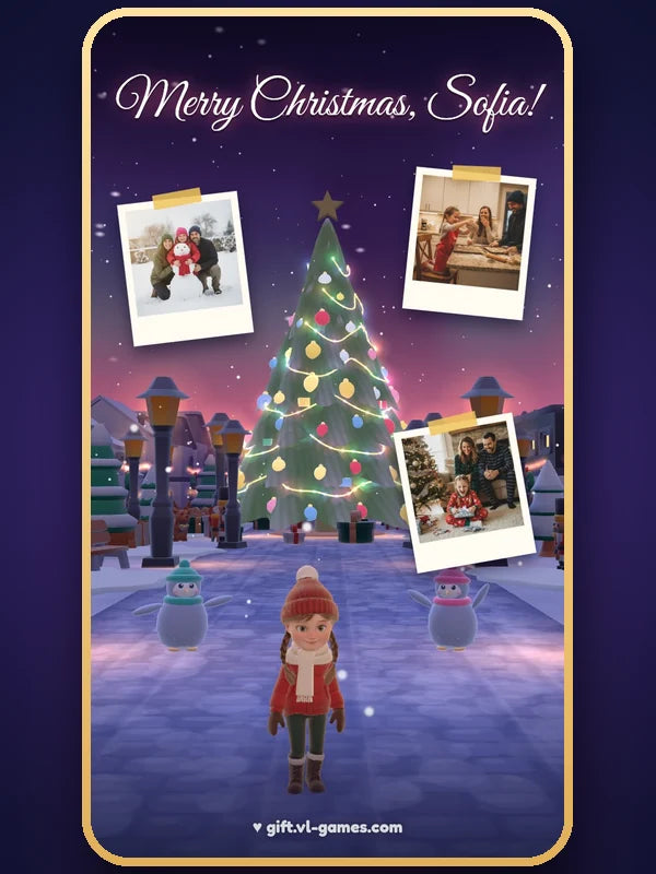 Demo game, Sofia (kids demo): The 15-second vertical story video on a phone