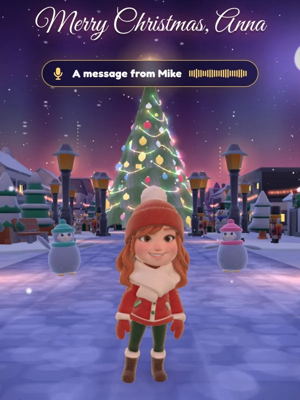 Demo game, Anna (partner demo): Your voice message playing at the finale